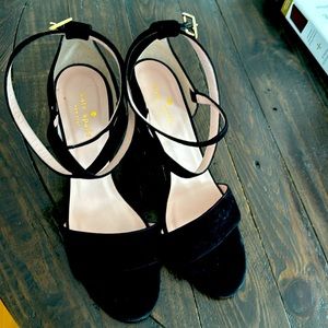 Kate Spade , velvet heels, 9 1/2